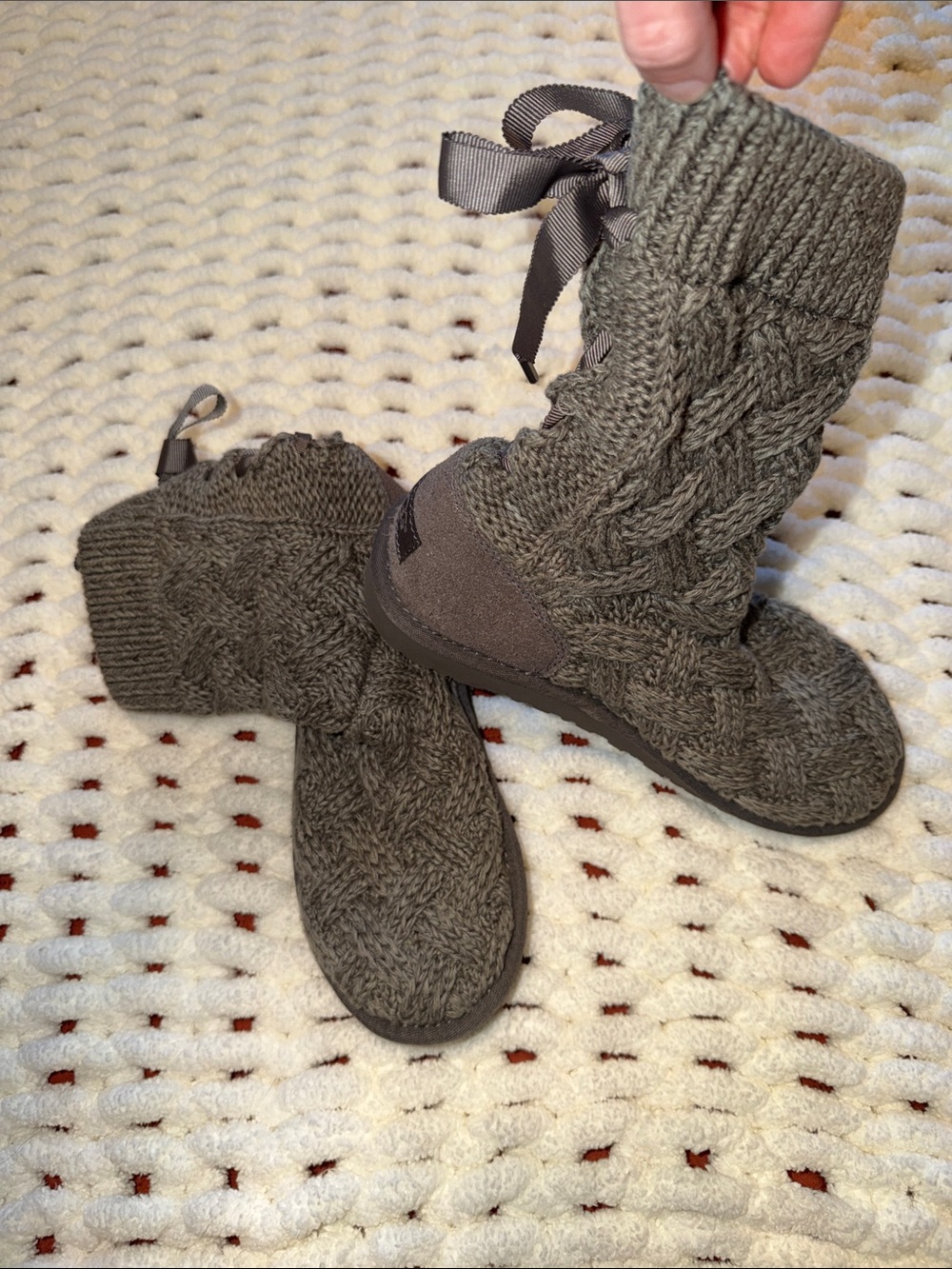 UGG Cozy Knit Women’s Boot Slipper - Gray